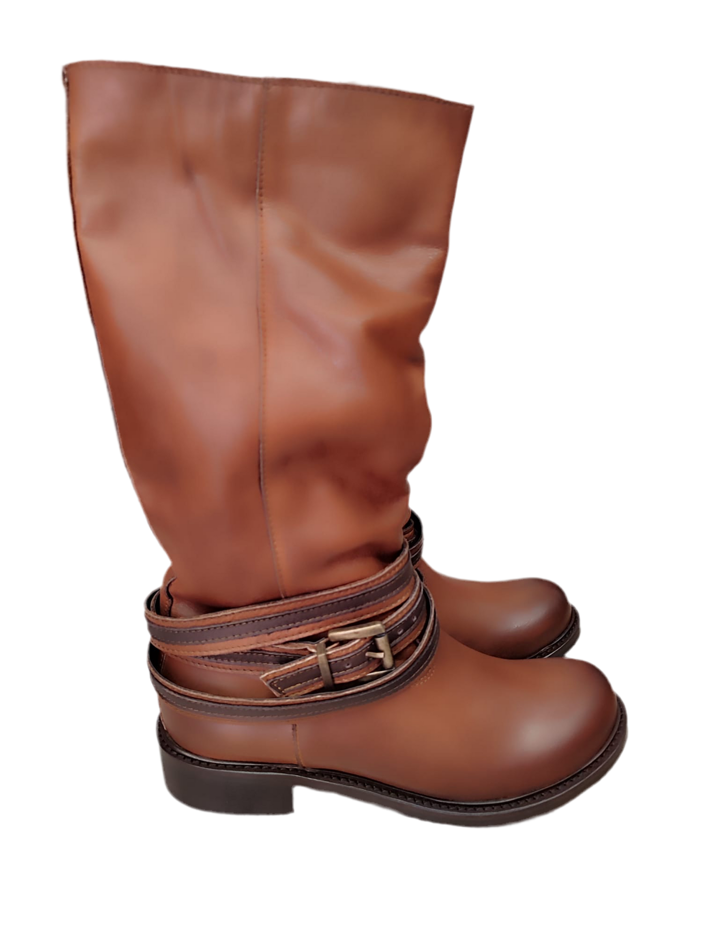 Stivale cintura nappa