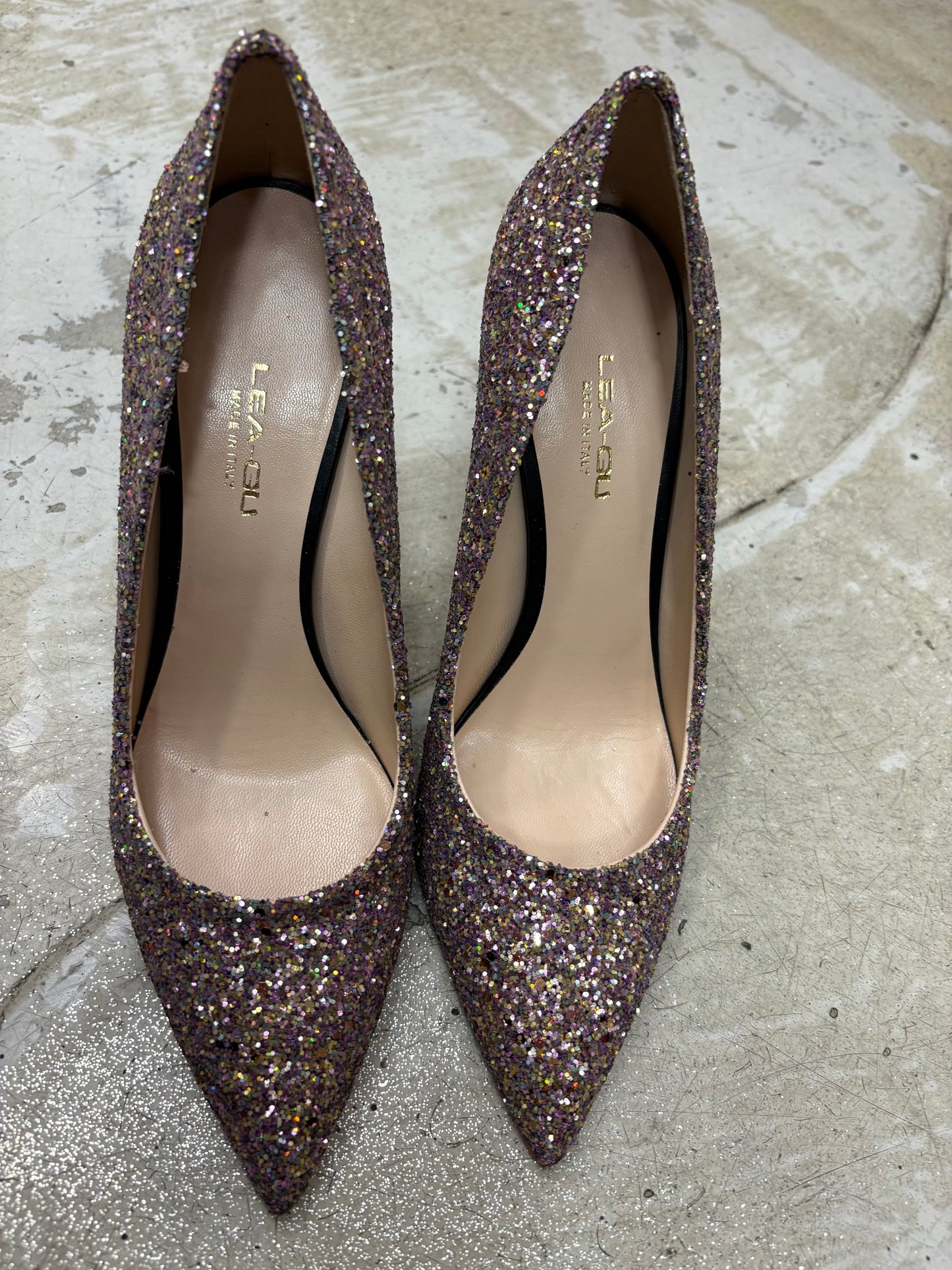 Decolletè multi Glitter rosa