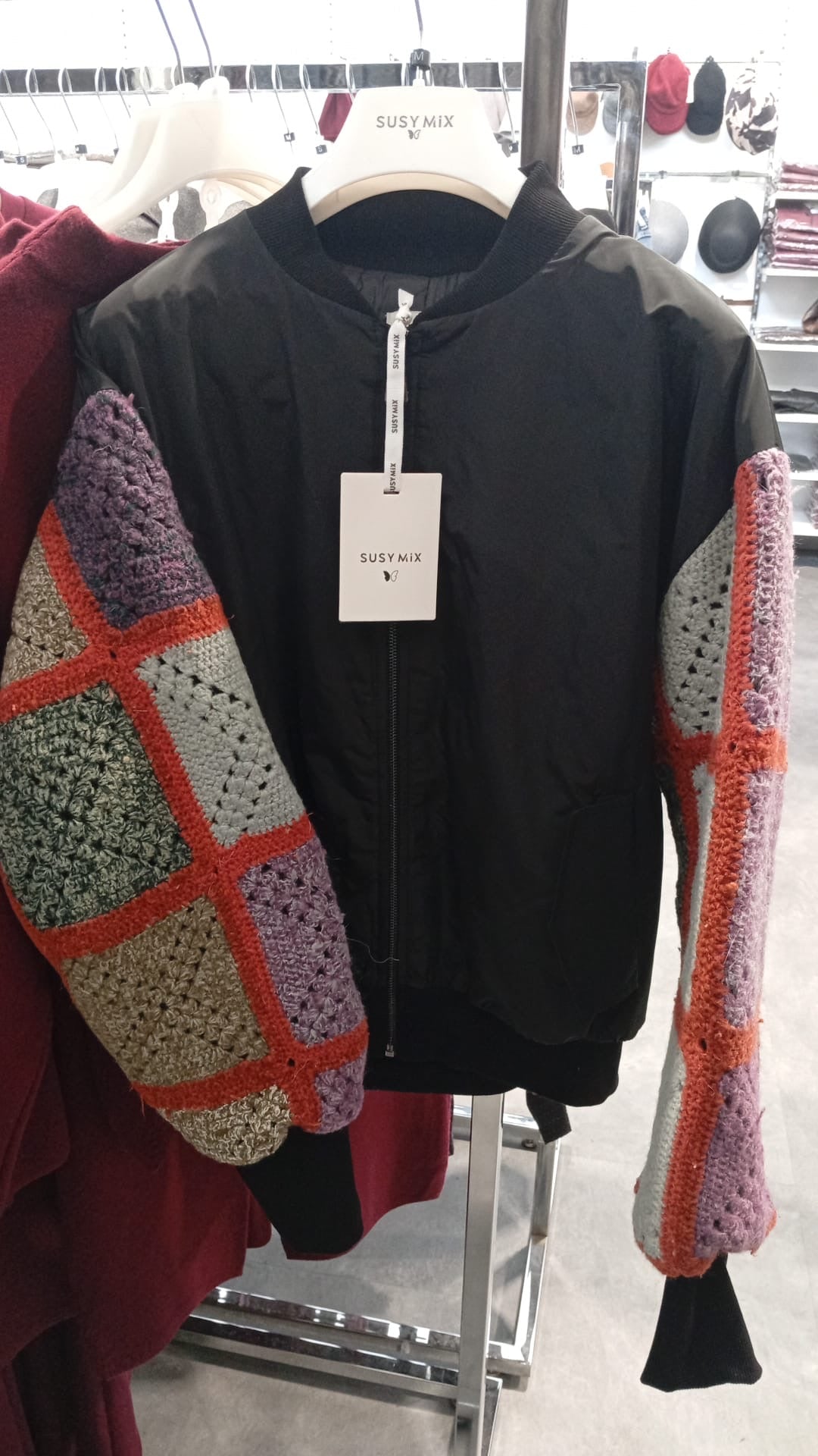 Giacca Mimetica maniche Tricot Susy Mix