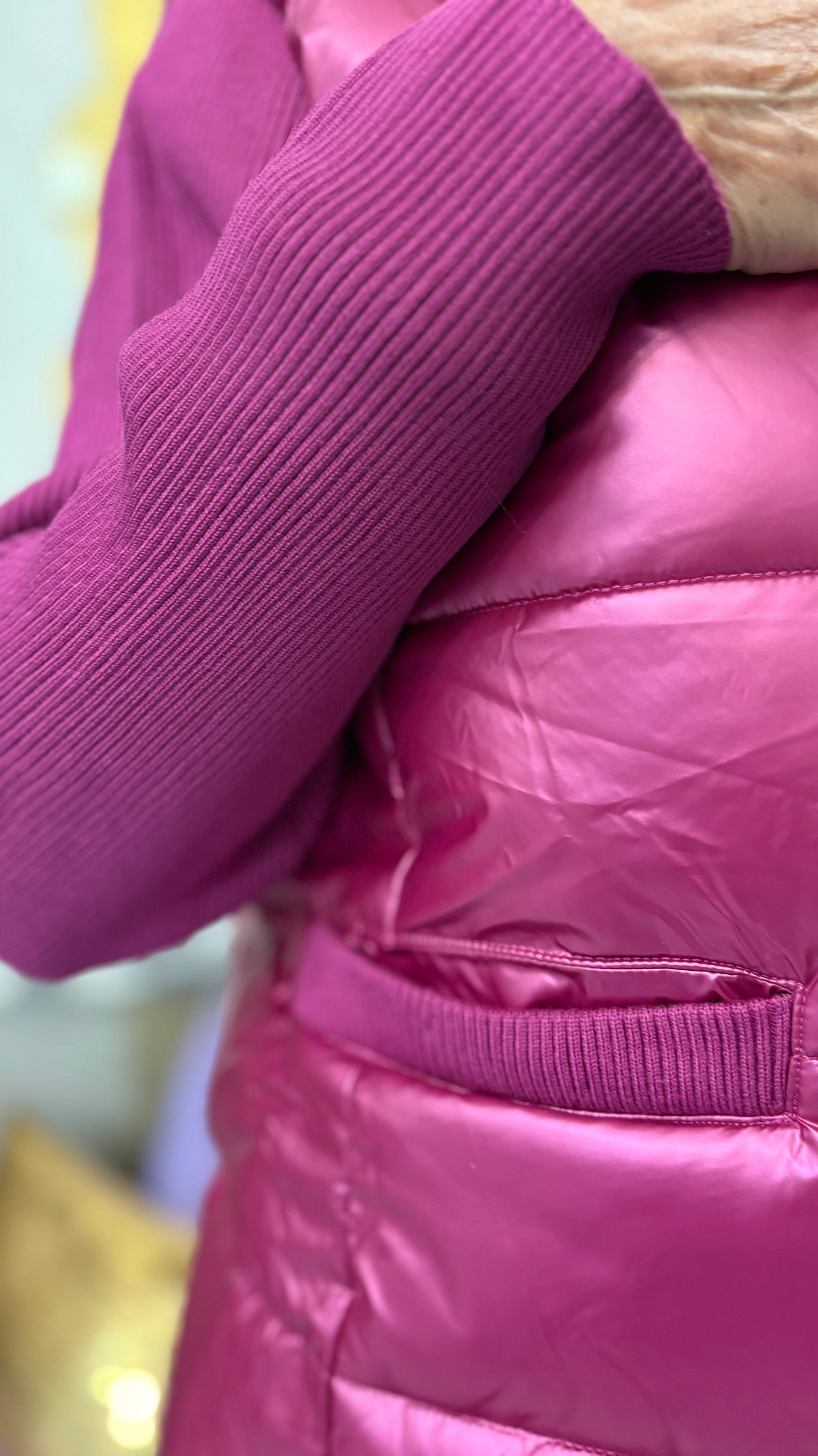 Piumino metal con cappuccio