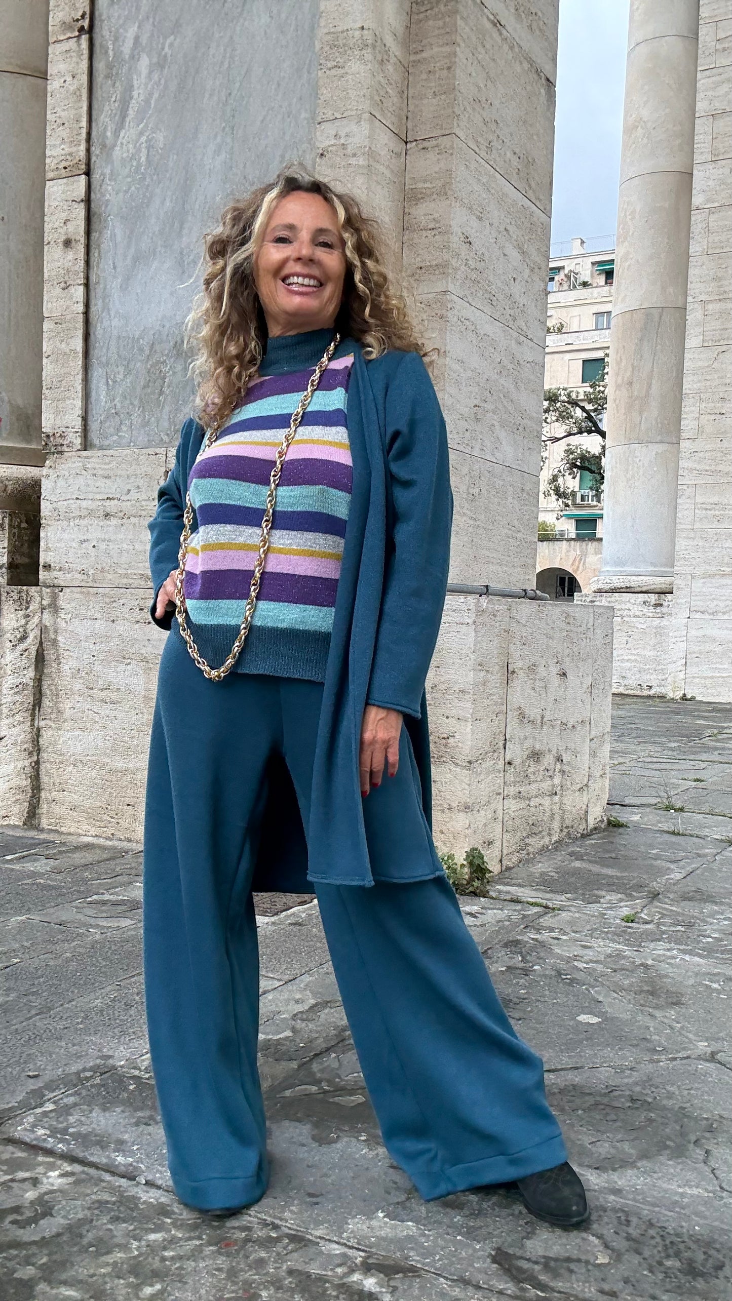Maglione Gio multi righe Artigianale - Design Etoile