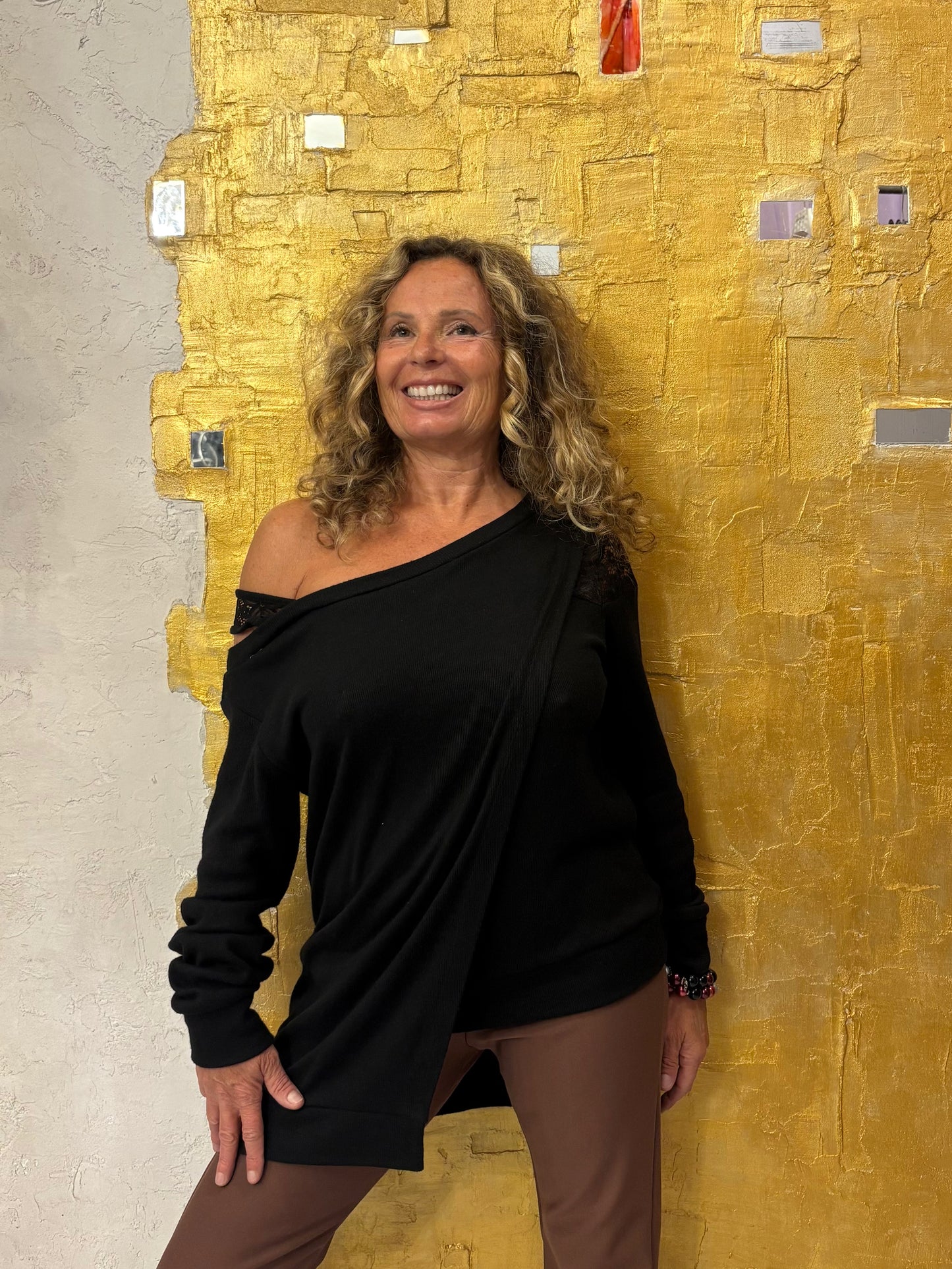 Maglia con inserti pizzo Rebeka Ross