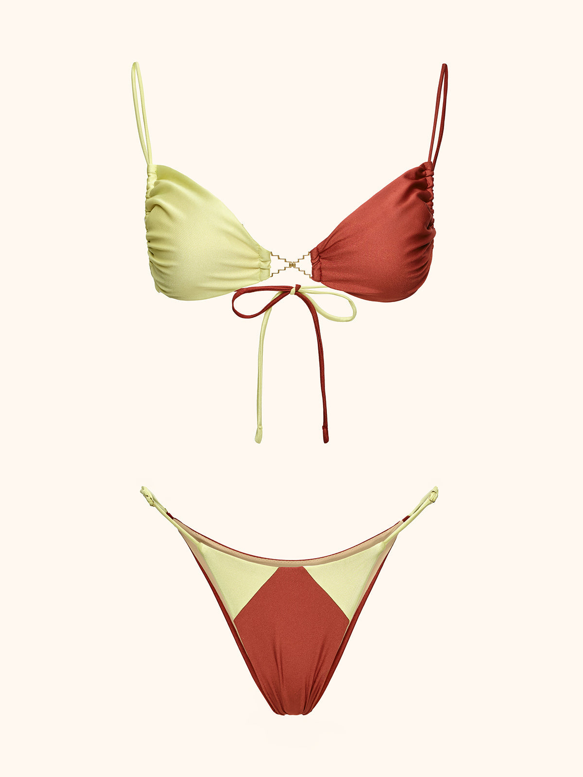 Bikini Donna Me Fui Fascia con Slip Regolabile Red Clay SW0141-RC