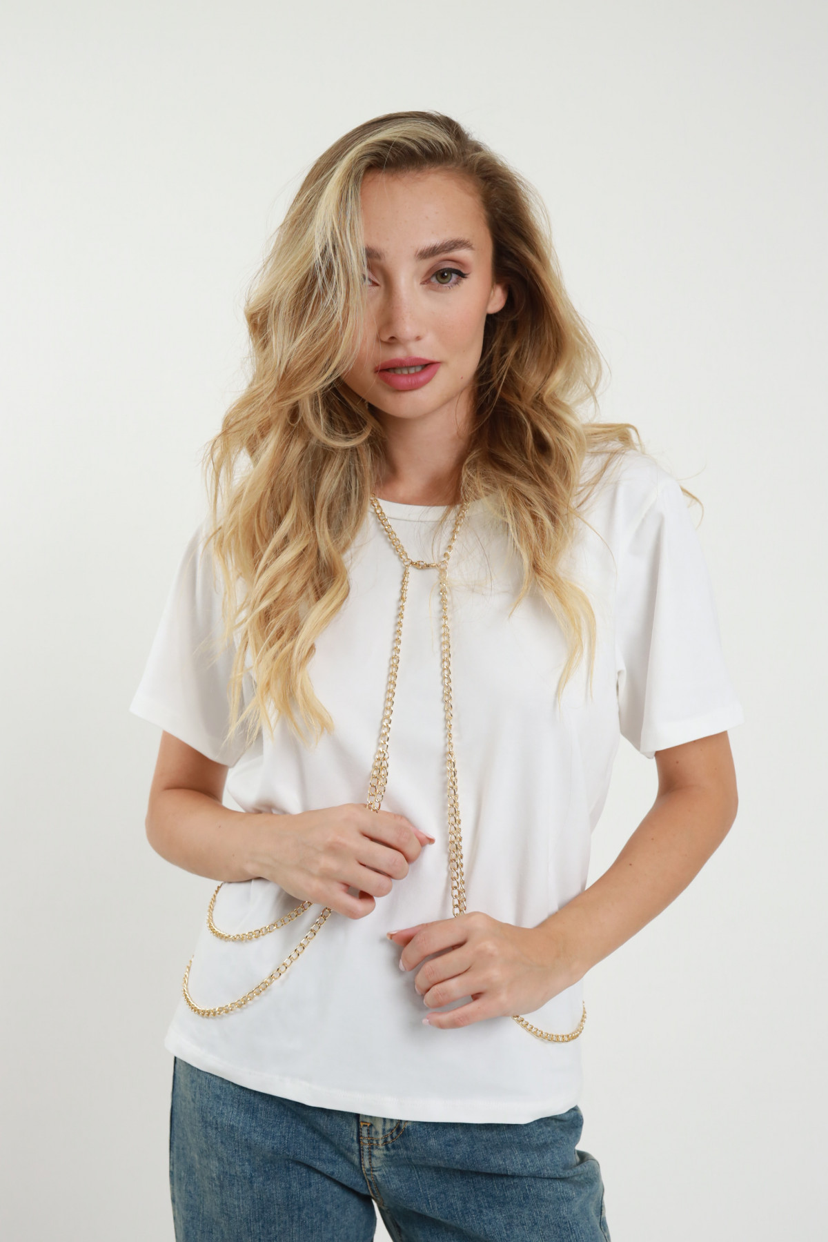 T-shirt con catena Susy Mix