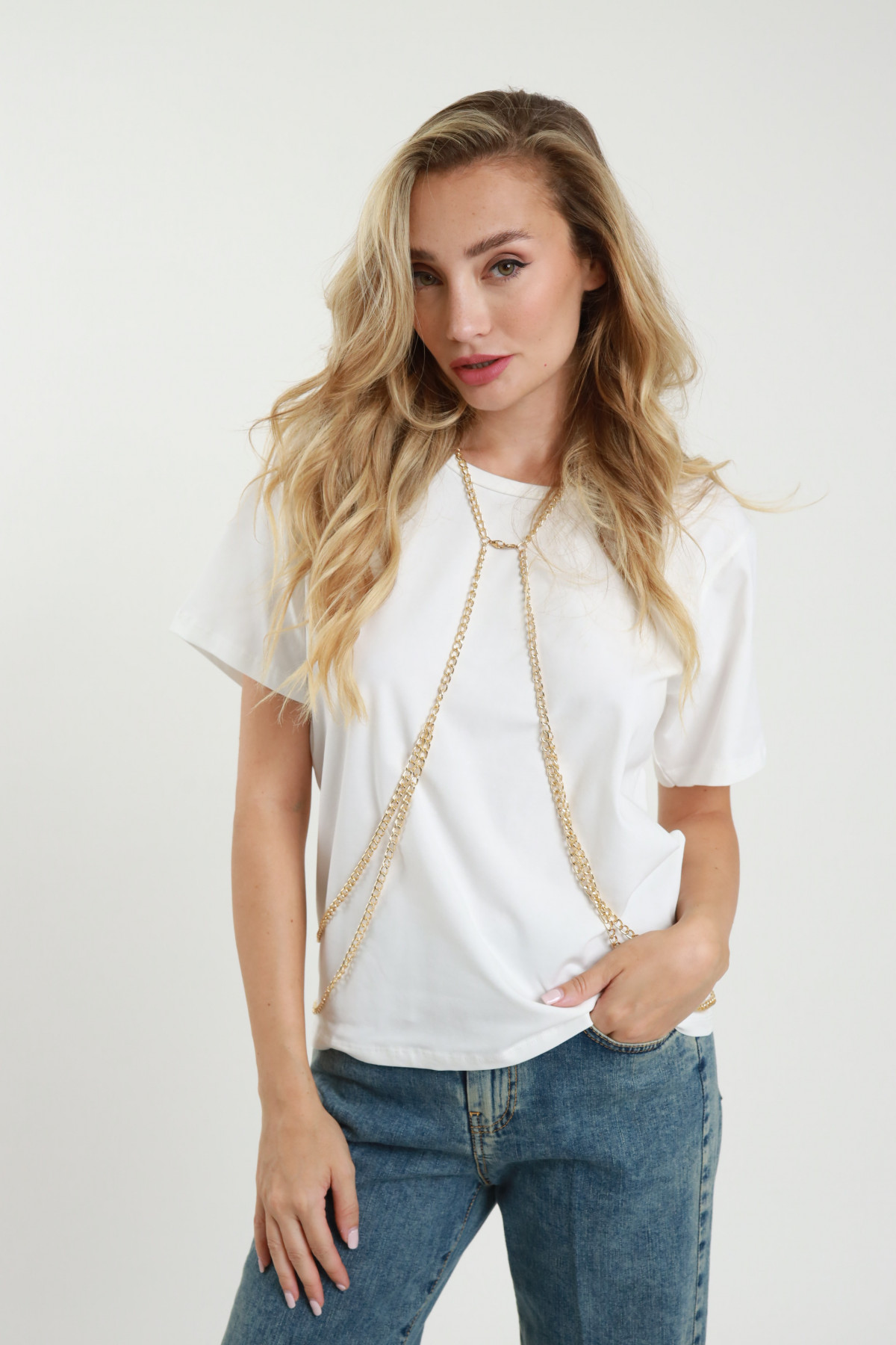 T-shirt con catena Susy Mix