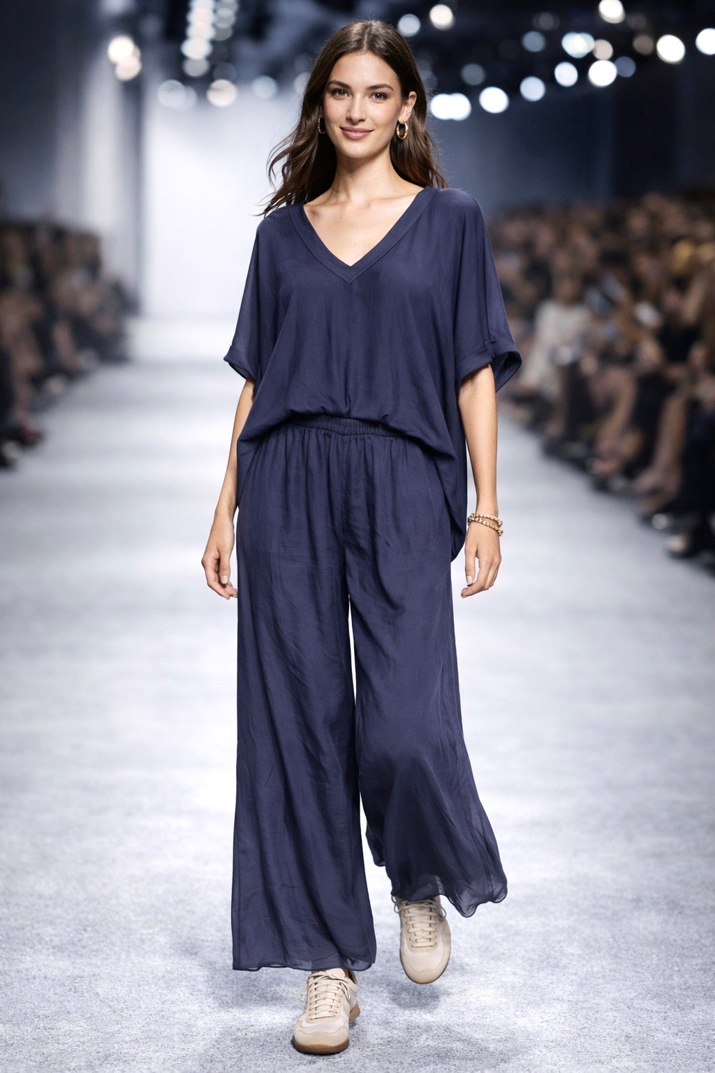 Blusa misto seta Polly
