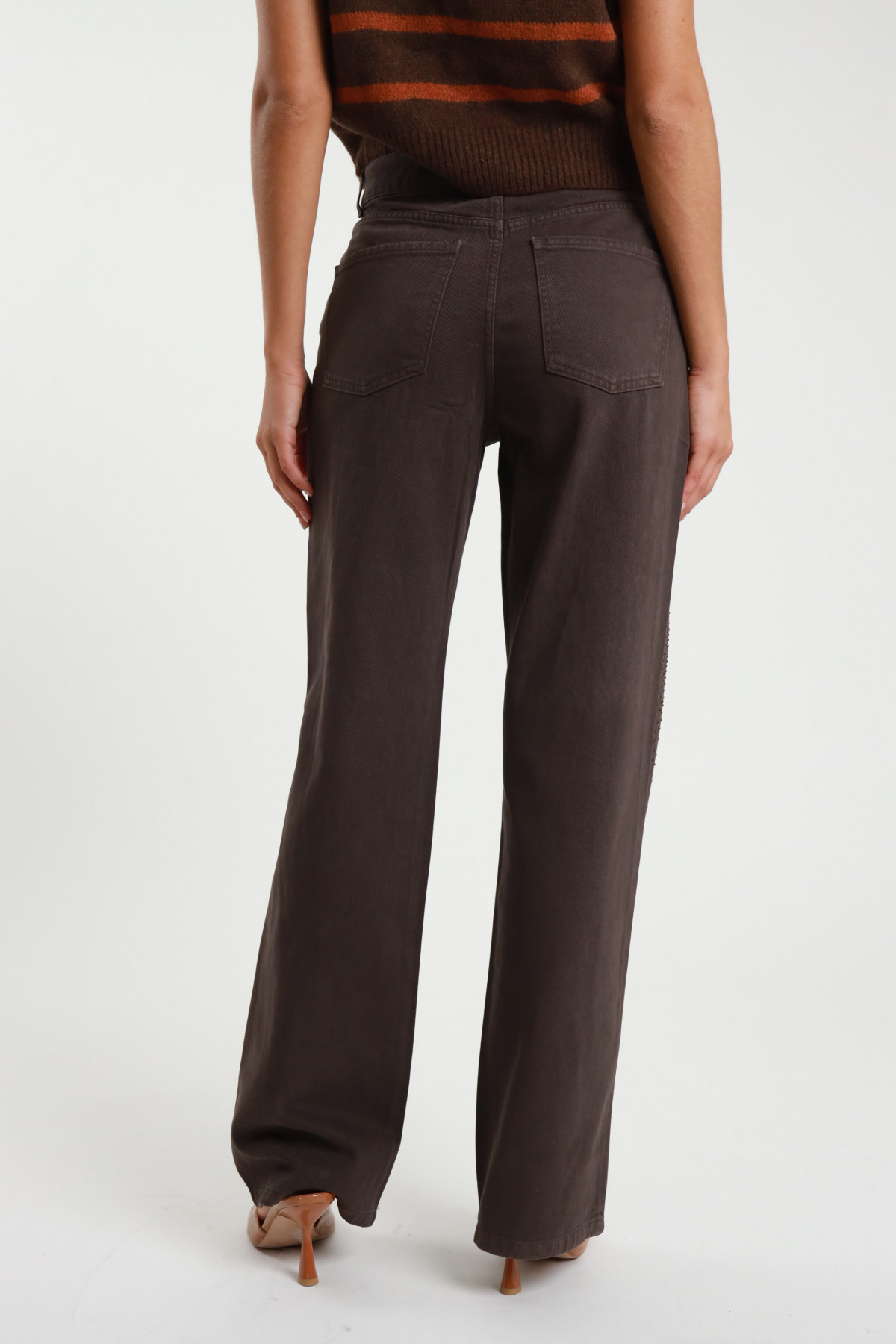 Jeans tinto in capo STRASS Susy Mix