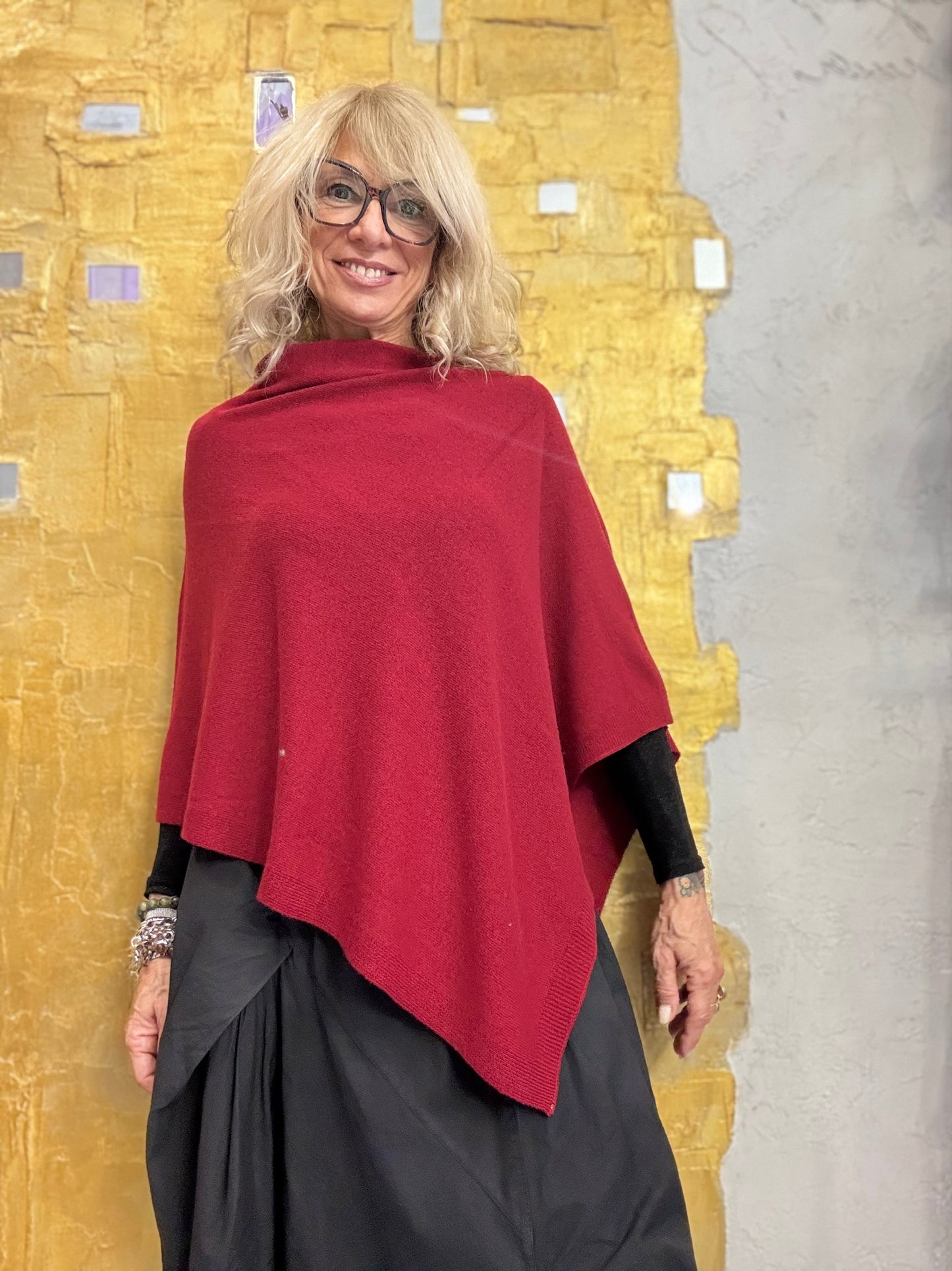Poncho misto cachemire Ayfee
