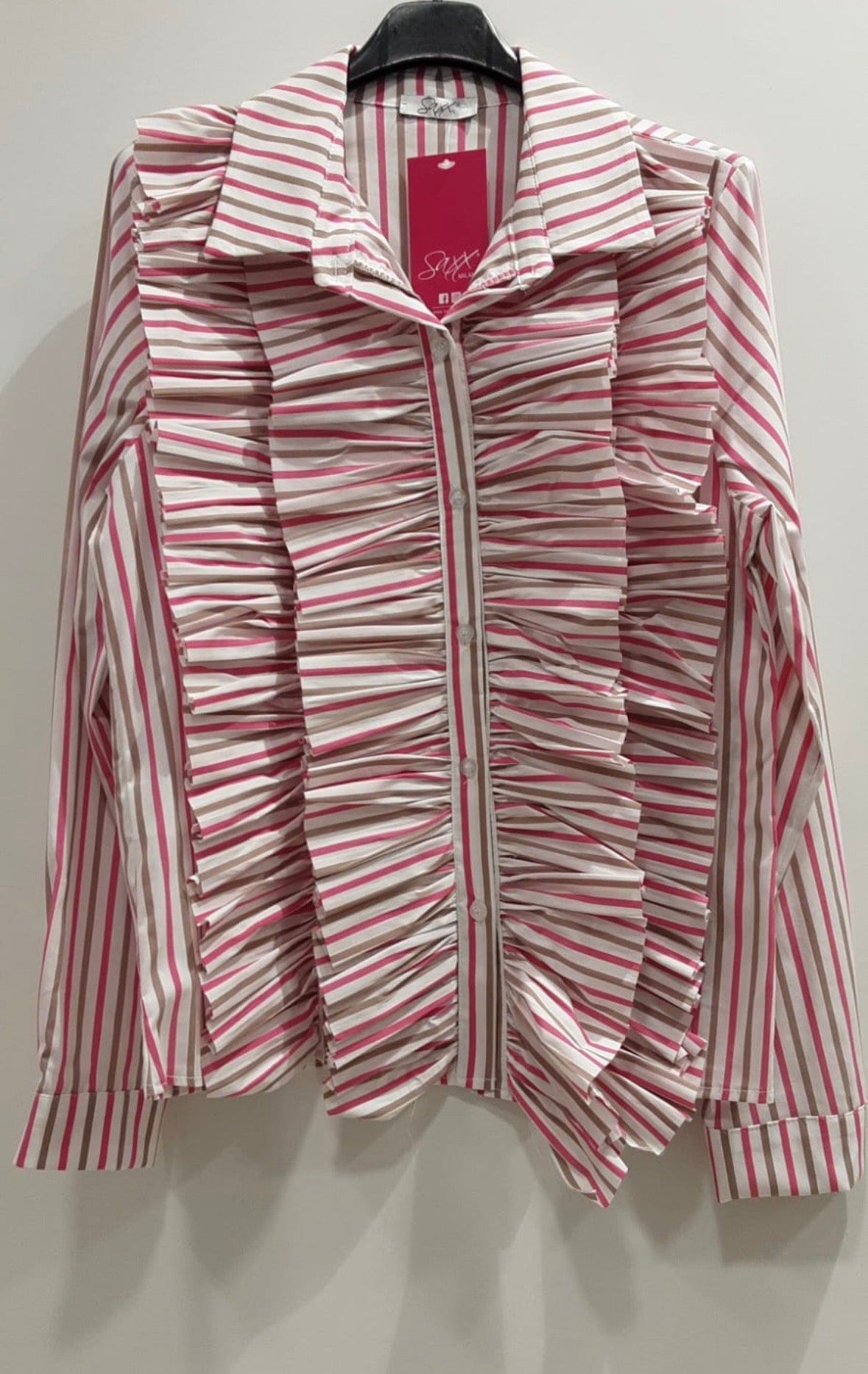 Camicia jabot righe Saxx