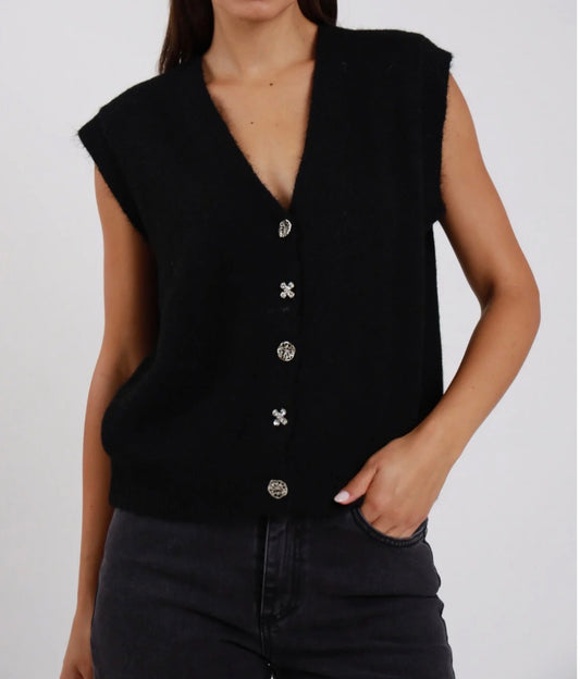 Gilet bottoni gioiello Susy mix