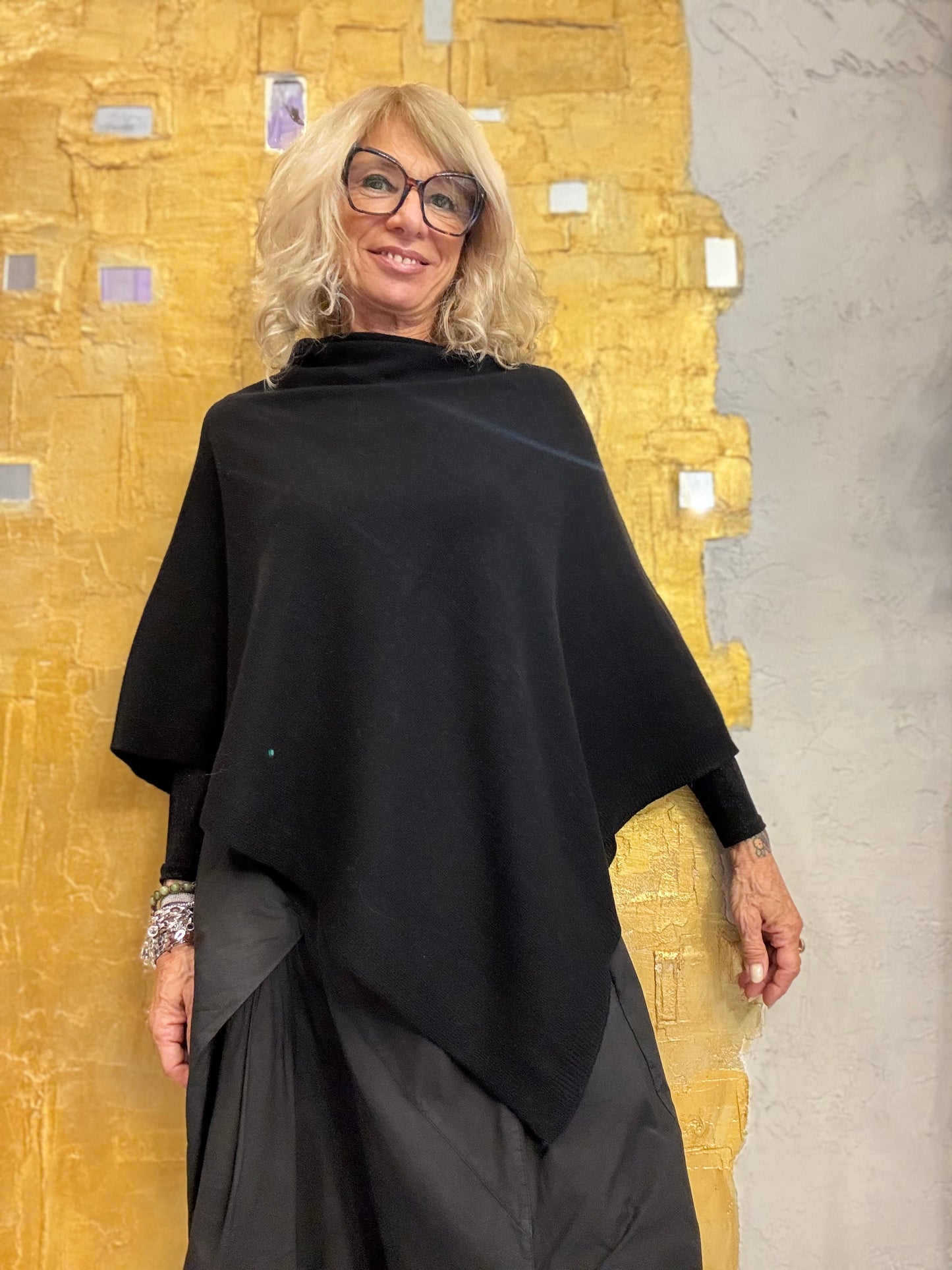 Poncho misto cachemire Ayfee