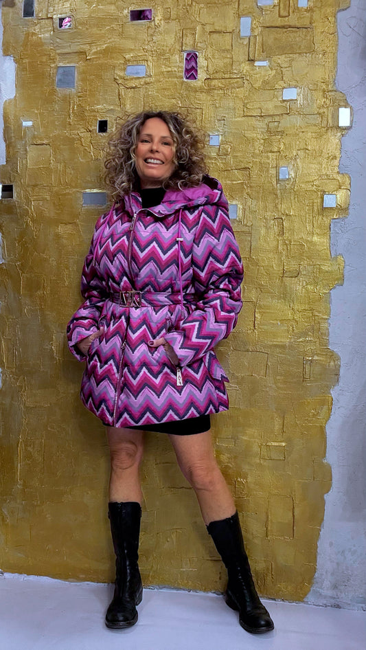 piumino cappuccio lungo fantasia Ayfee