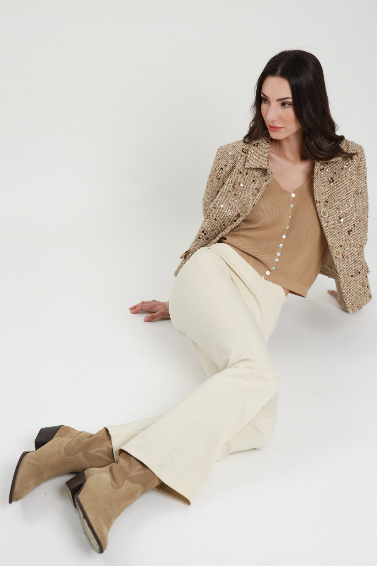 Pantaloni trombetta Susy Mix