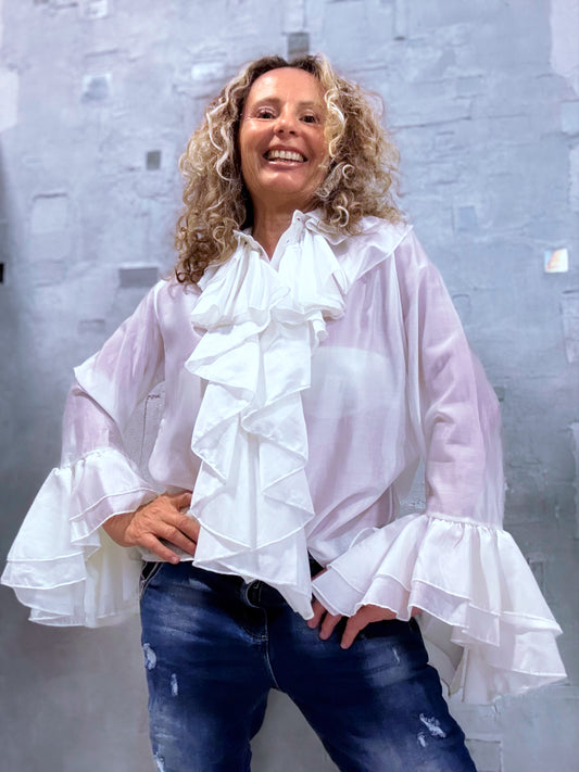 Camicia jabot