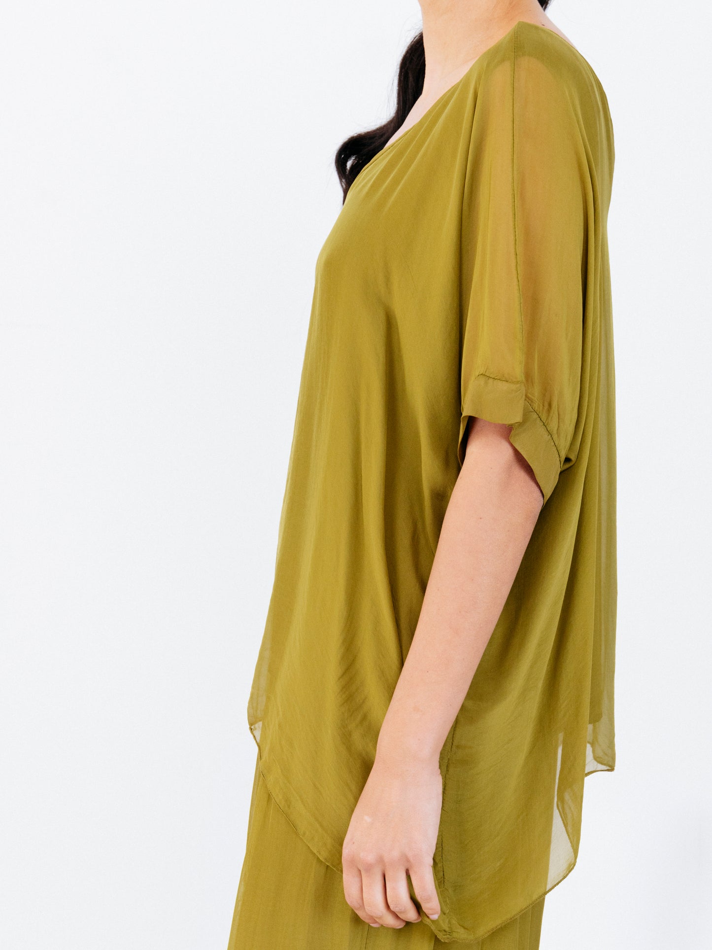 Blusa misto seta Polly