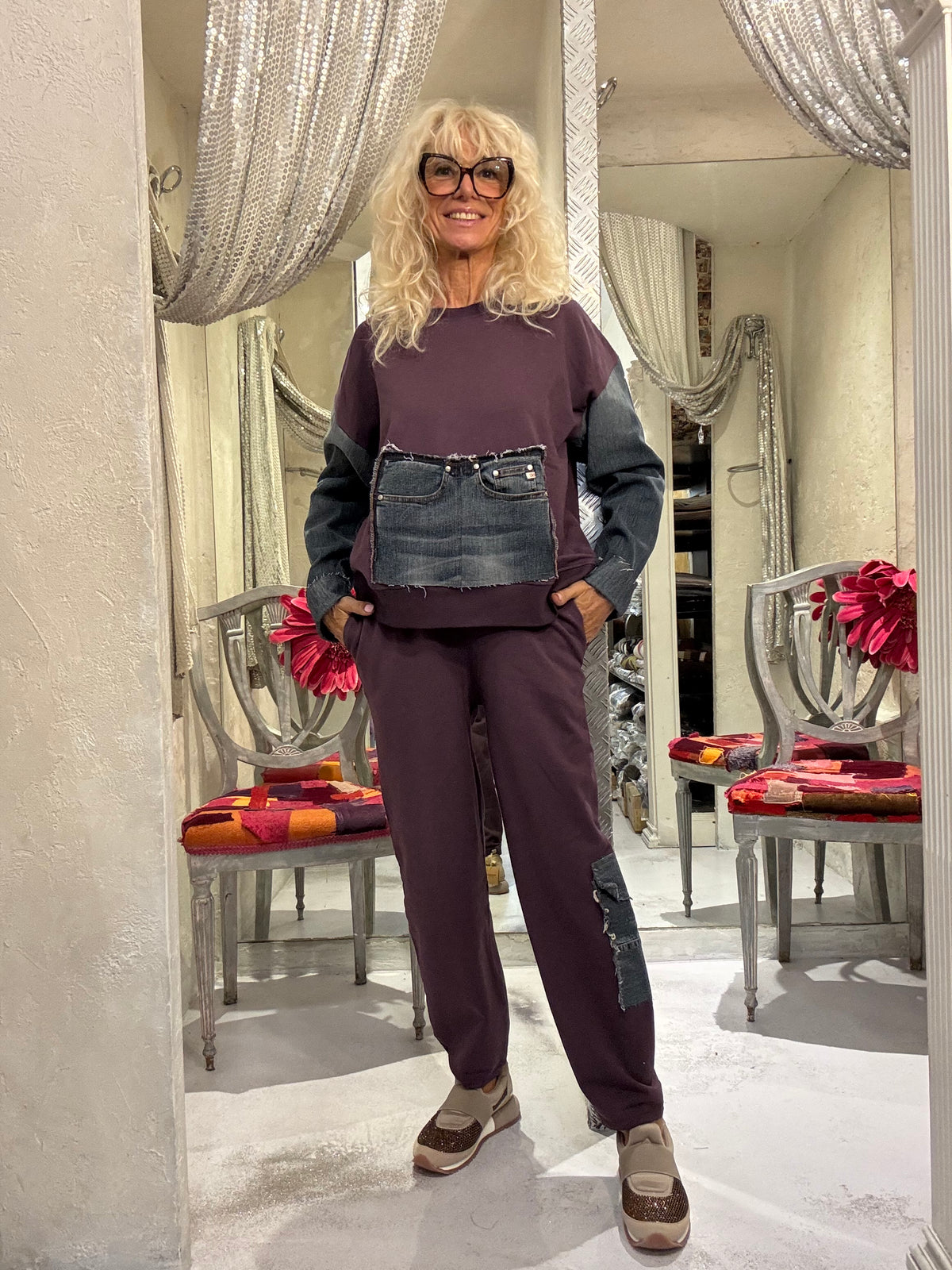 Tuta con inserti jeans Made in Etoile