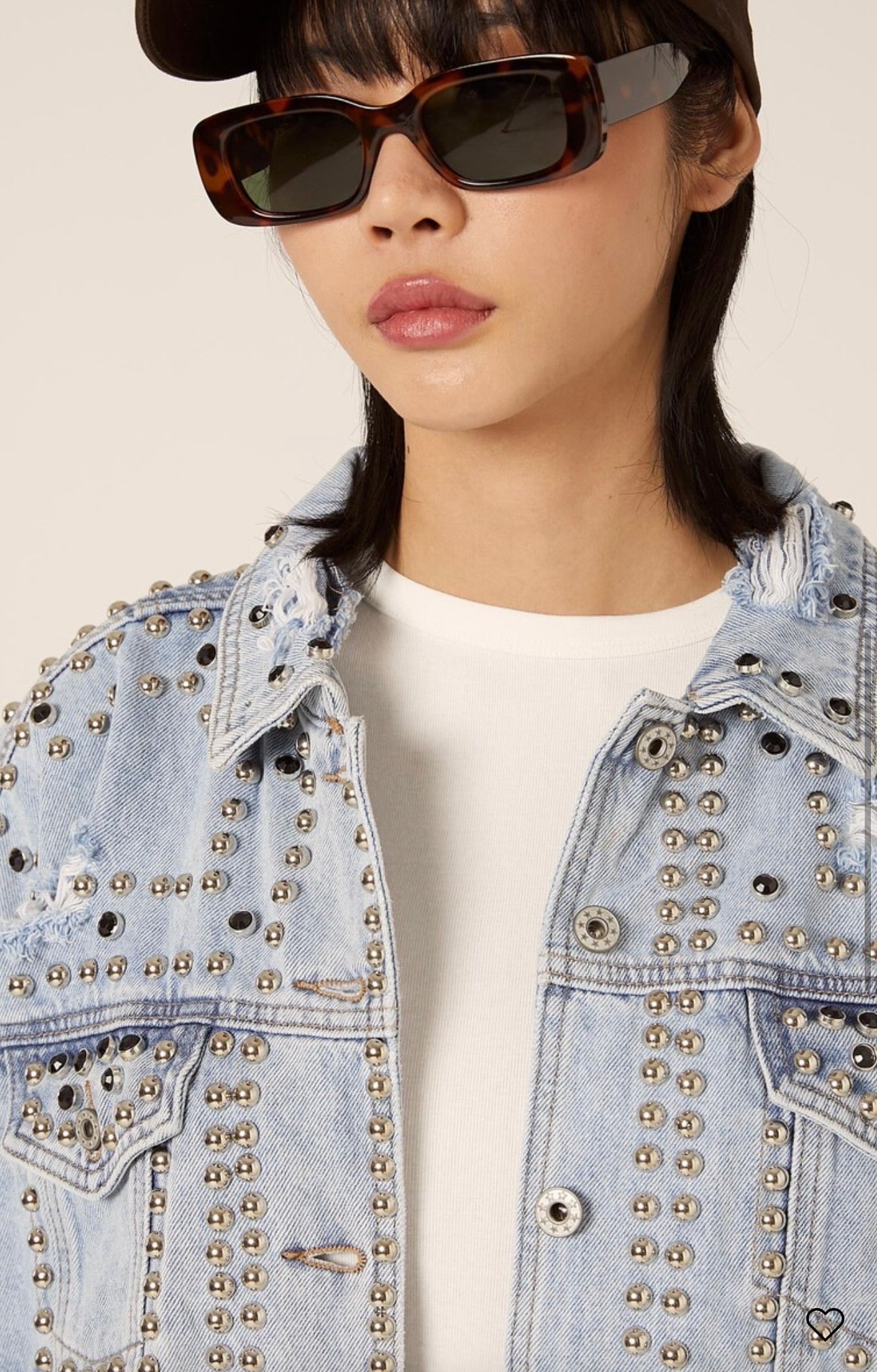 Giubbino Jeans borchie Alcott