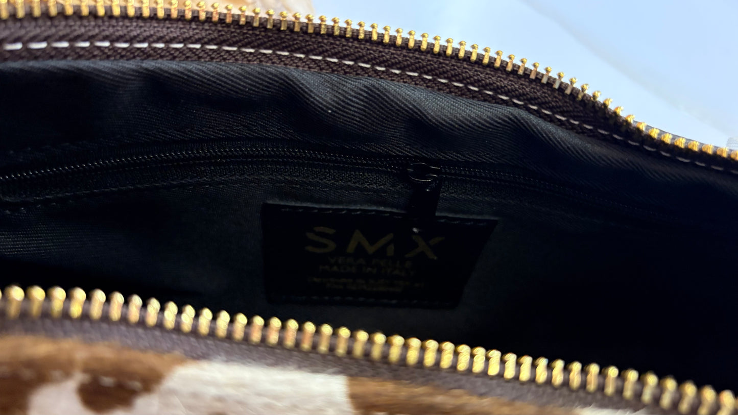 Borsa a Spalla Stampa Animalier Mucca