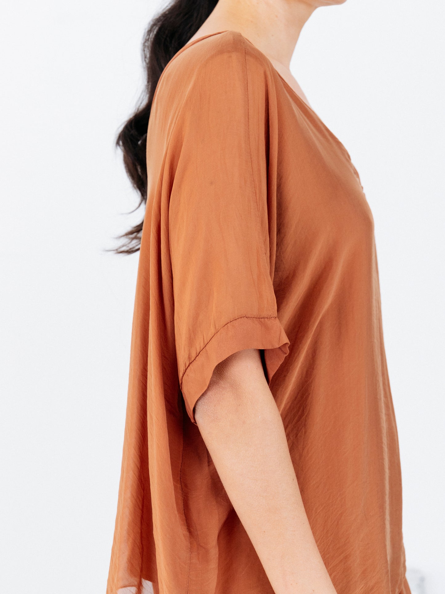 Blusa misto seta Polly