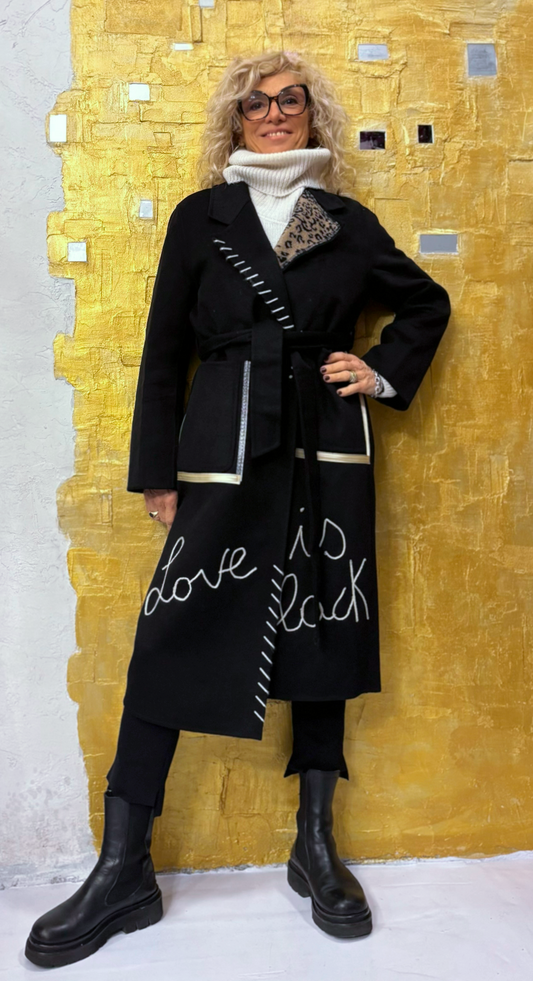 Cappotto dipinto a mano