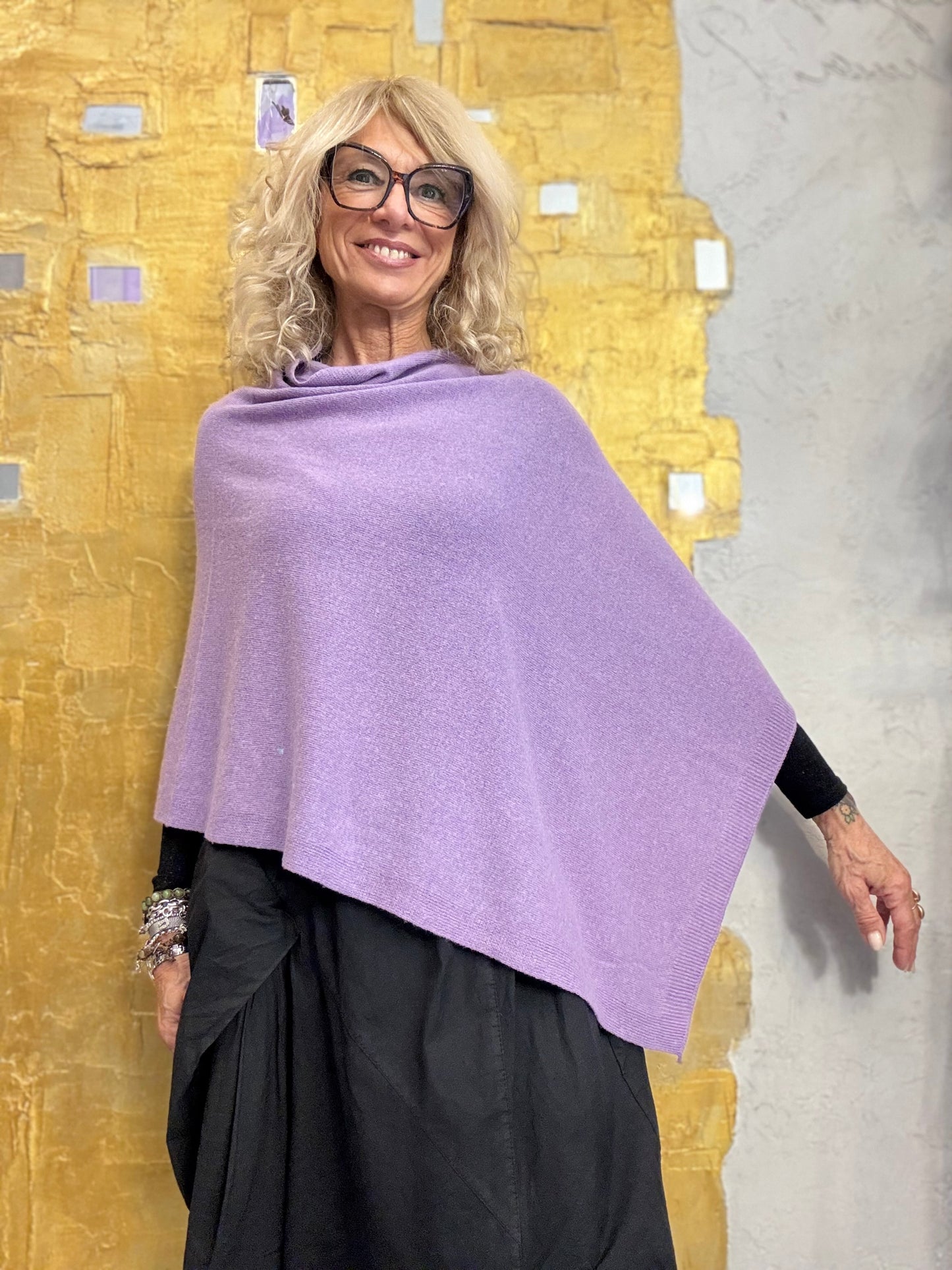 Poncho misto cachemire Ayfee
