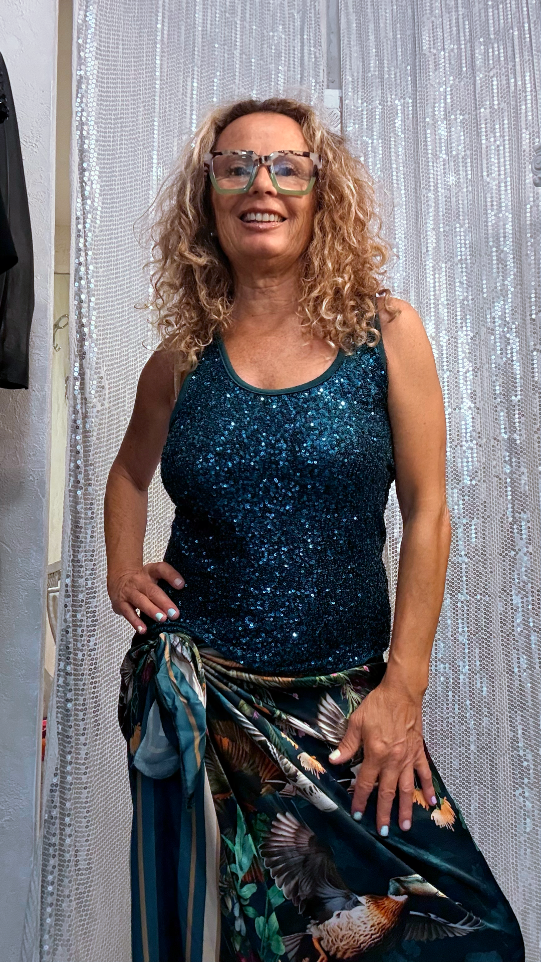 Canotta  paillettes Susy Mix