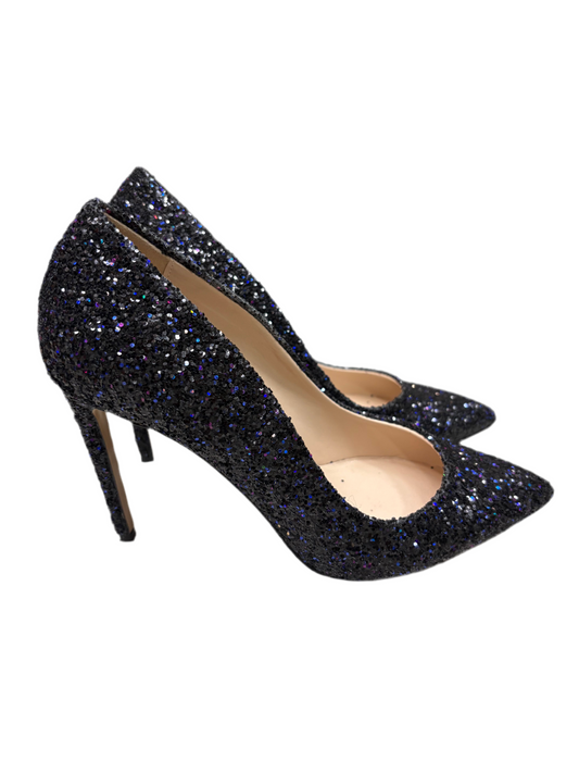 Decolletè multi Glitter nero
