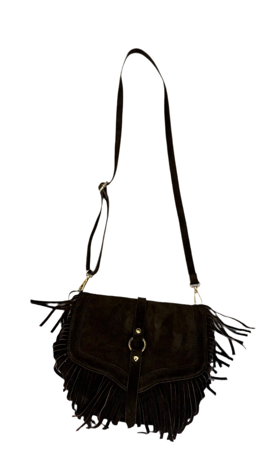 Borsa Frange in camoscio Lea Gu