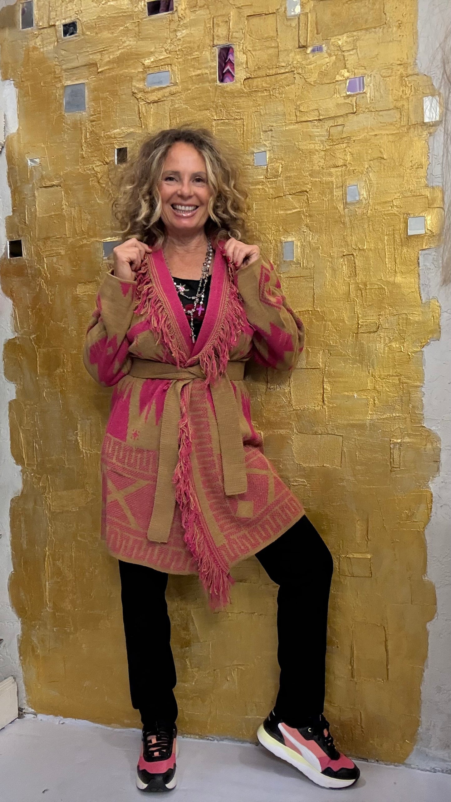 Cardigan  incas frange Ayfee