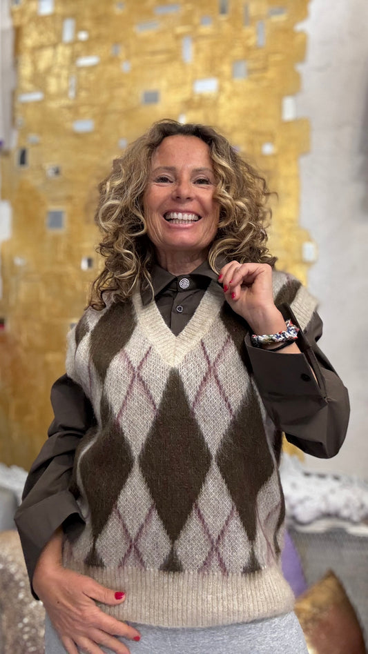 Gilè Argyle Susy Mix