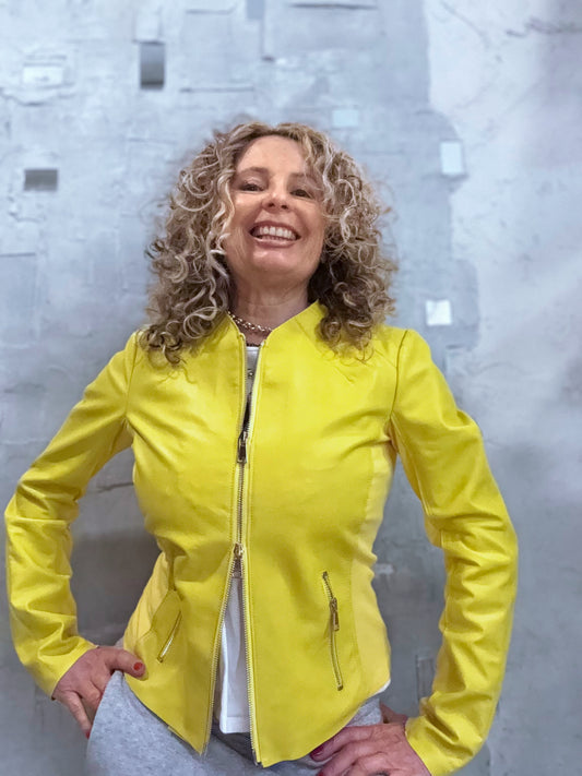 Giacca pelle biker