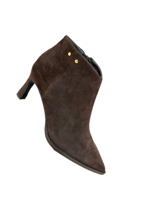 Stivaletto tacco Lea Gu  Camoscio Made in Italy