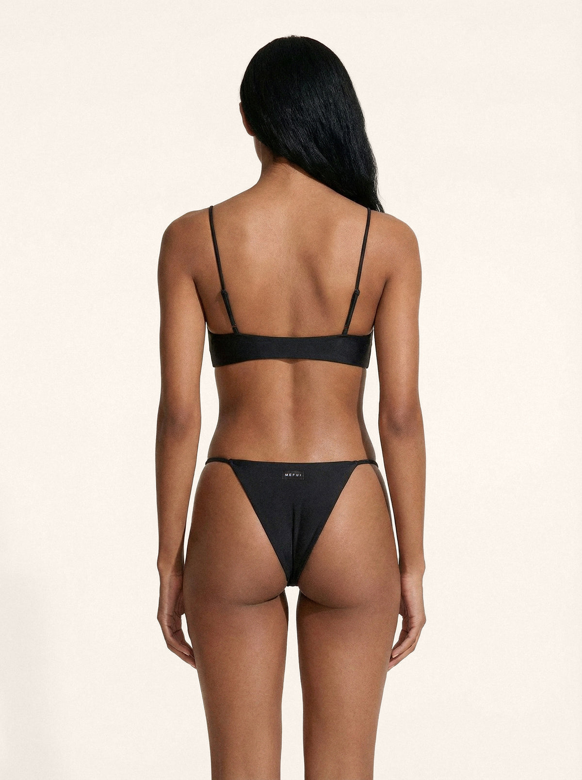 Bikini Donna Me fui Top con Slip fisso Nero SW0131-BK