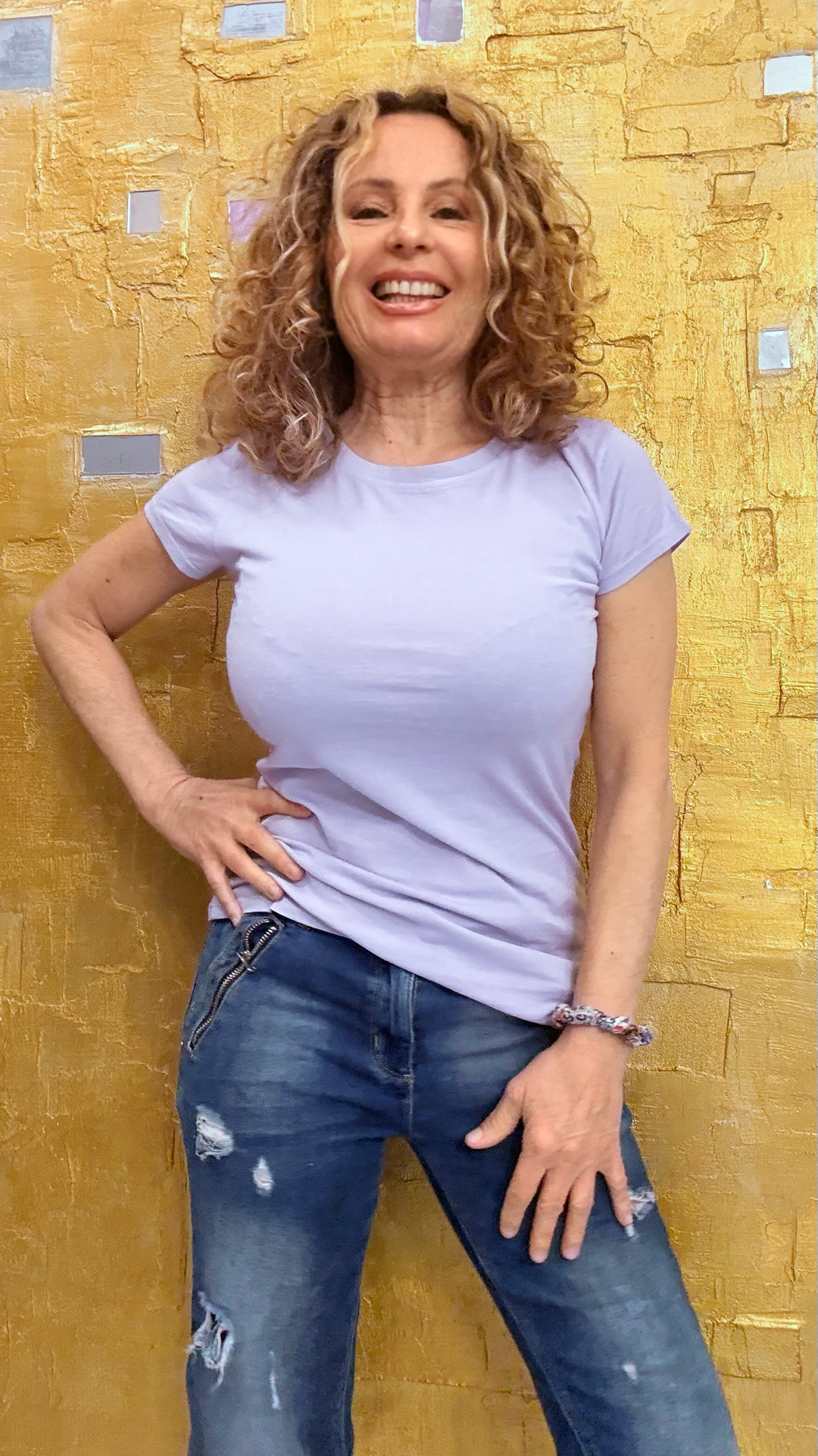 T-shirt basic Girocollo Susy mix