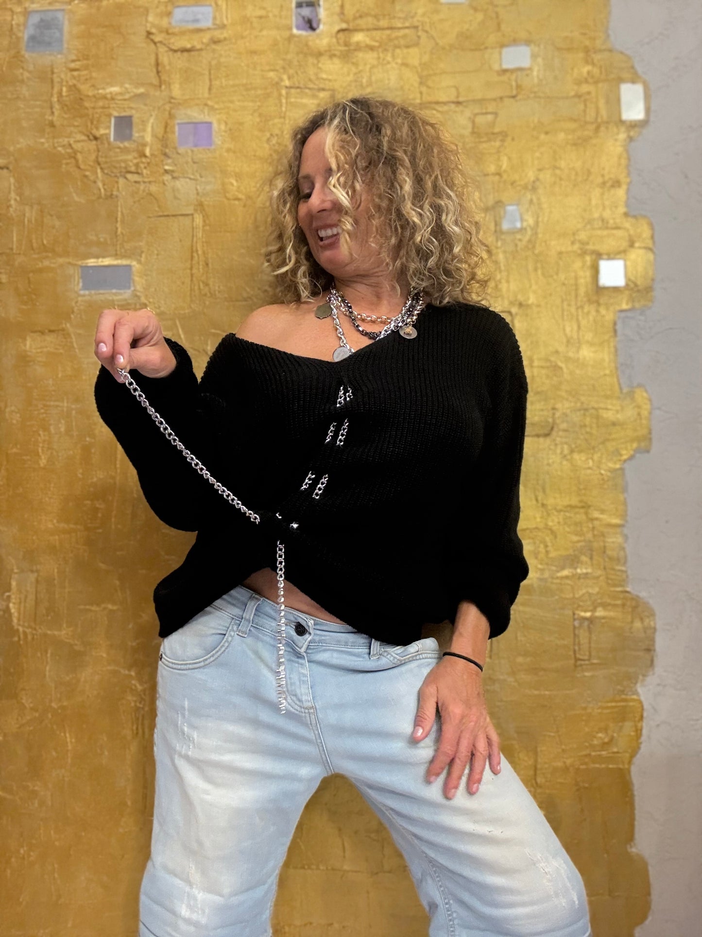 Maglione catena Susy Mix