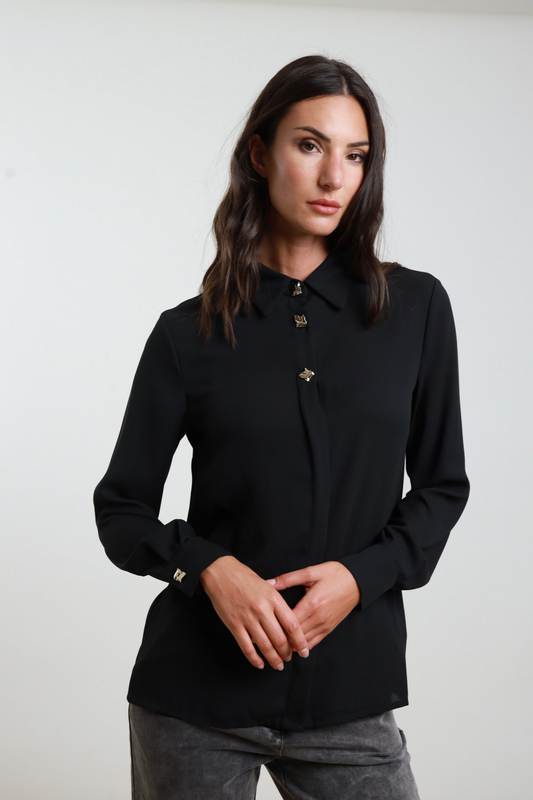 Camicia 3 bottoni  oro Susy Mix￼