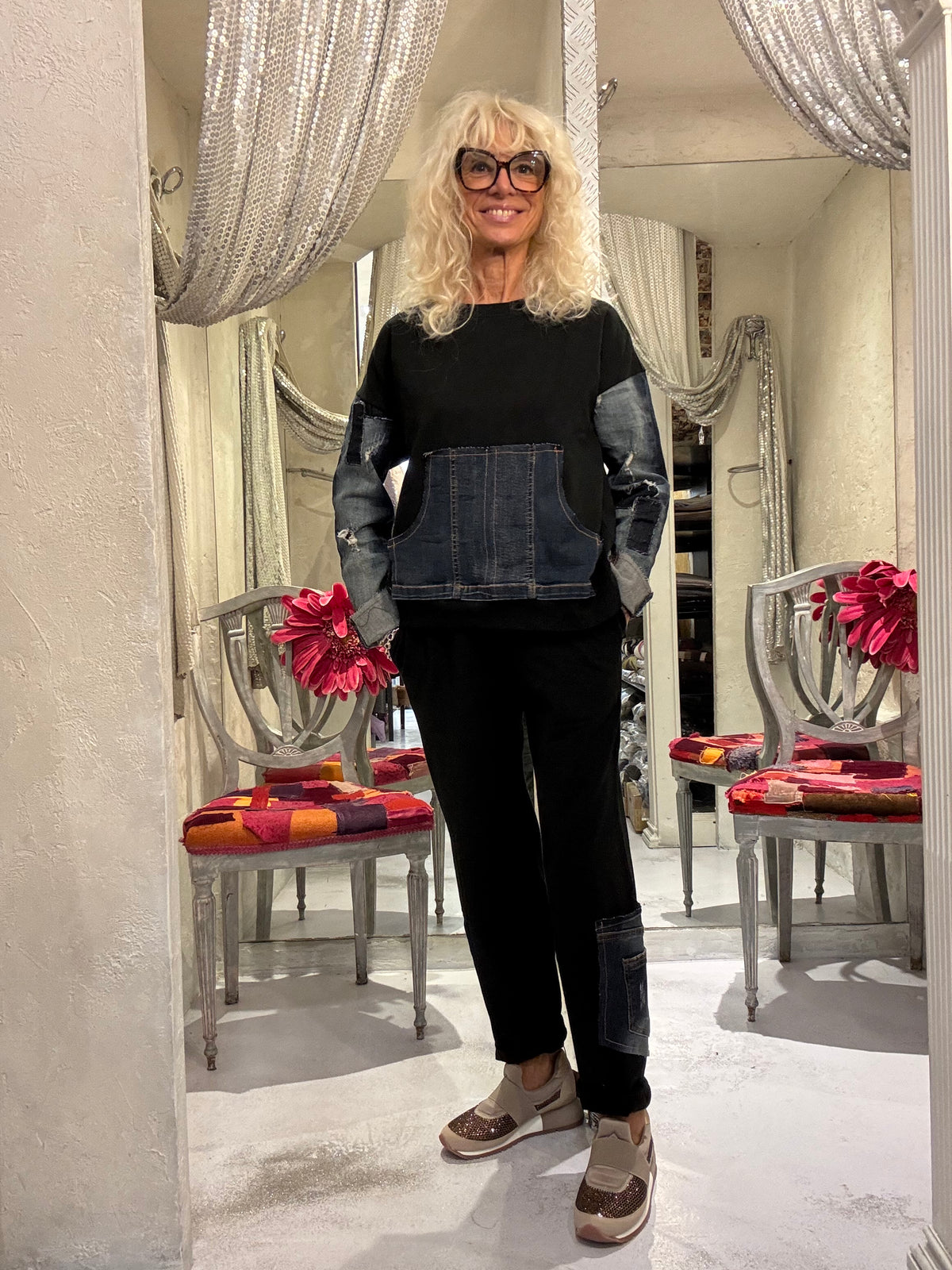 Tuta con inserti jeans Made in Etoile