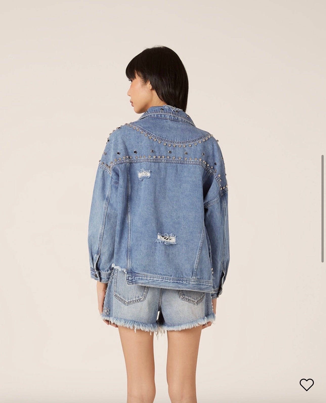 Giubbino Jeans borchie Alcott