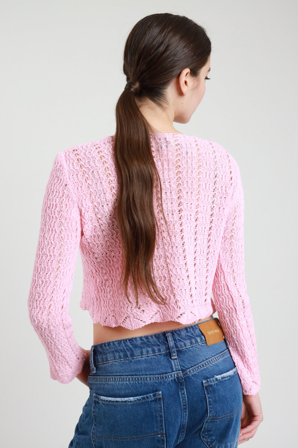 Cardigan traforato Susy mix