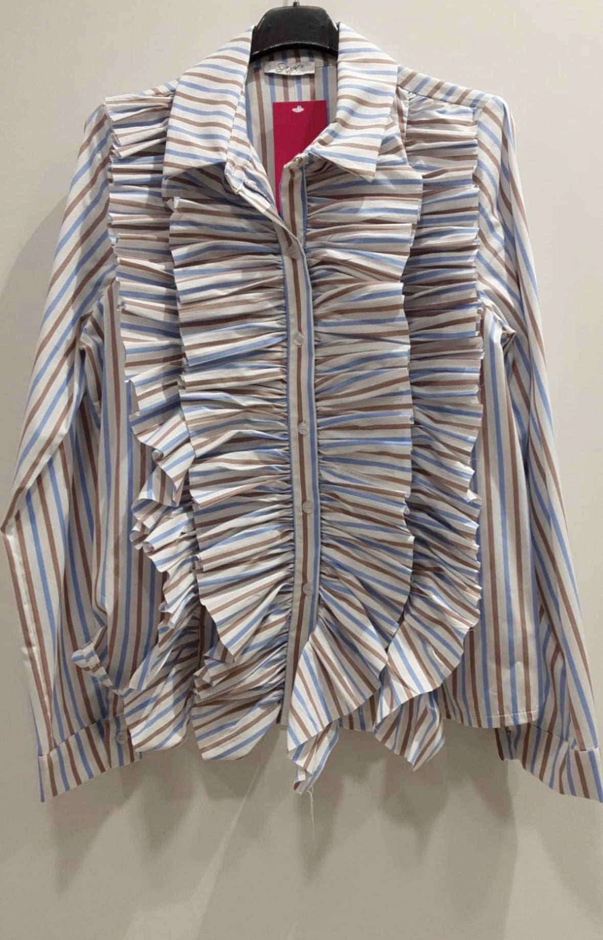 Camicia jabot righe Saxx