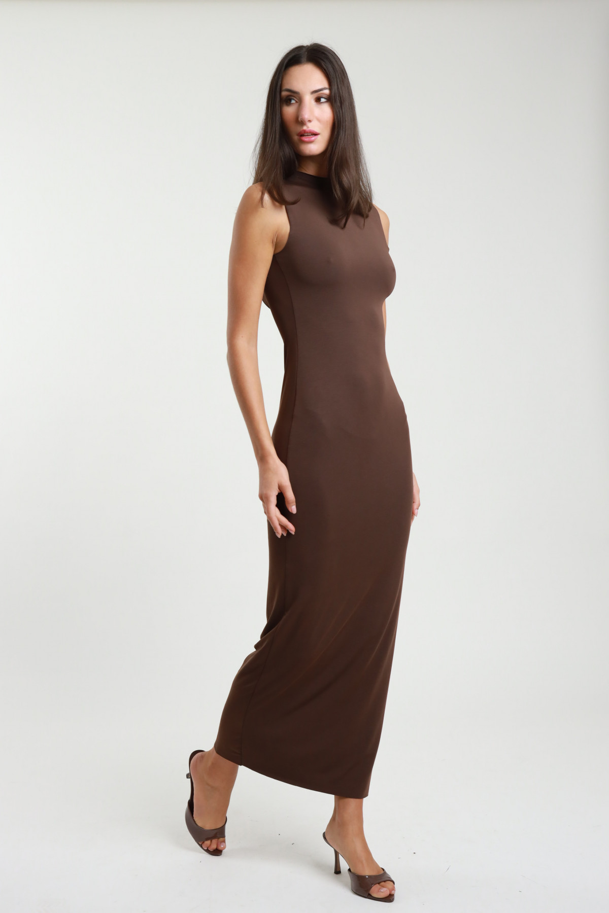 Abito lungo cut-out