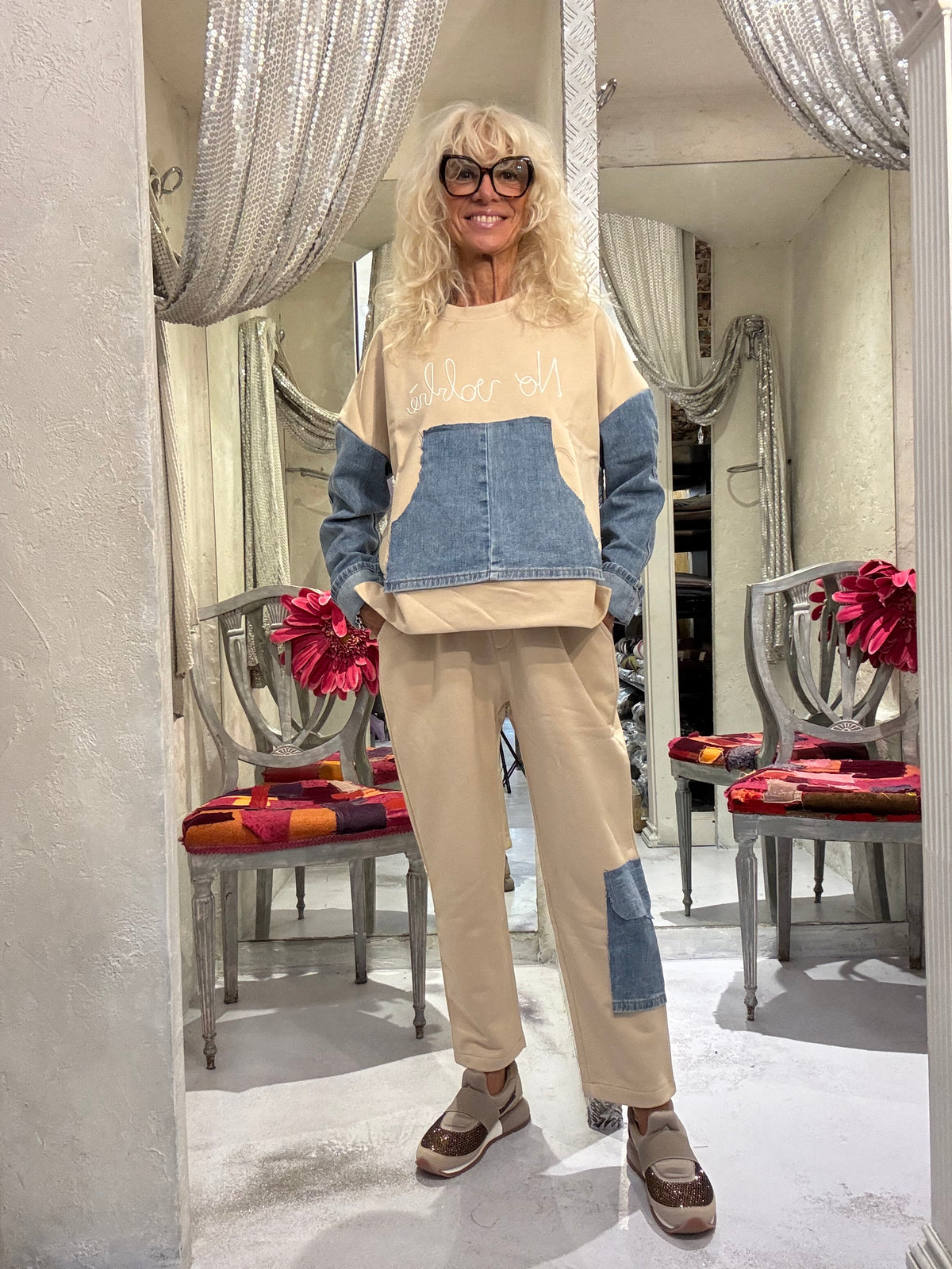 Tuta con inserti jeans Made in Etoile