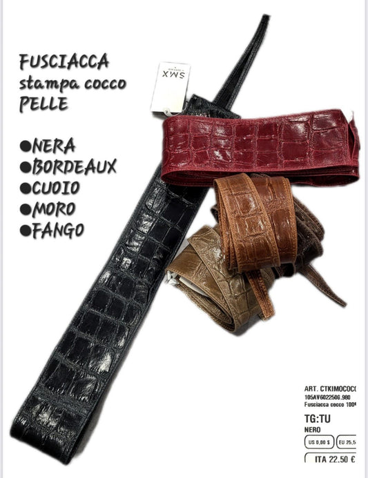 Fusciacca ￼ pelle stampa cocco Susy Mix