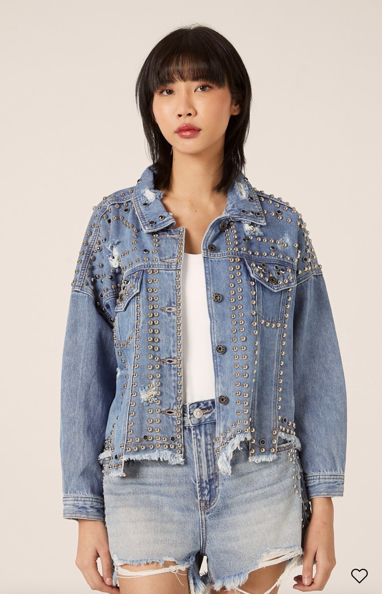 Giubbino Jeans borchie Alcott