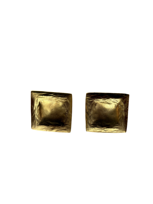 Orecchino in oro satinato