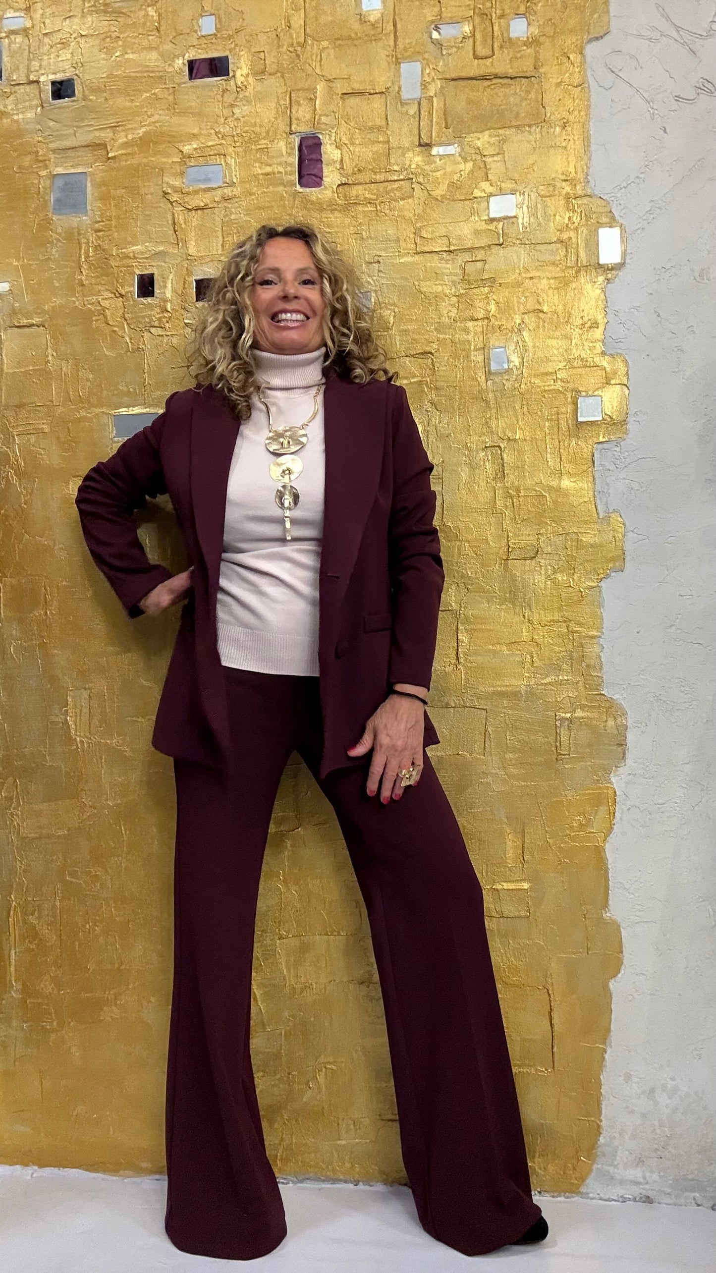 Tailleur crepe doppio petto Rinascimento