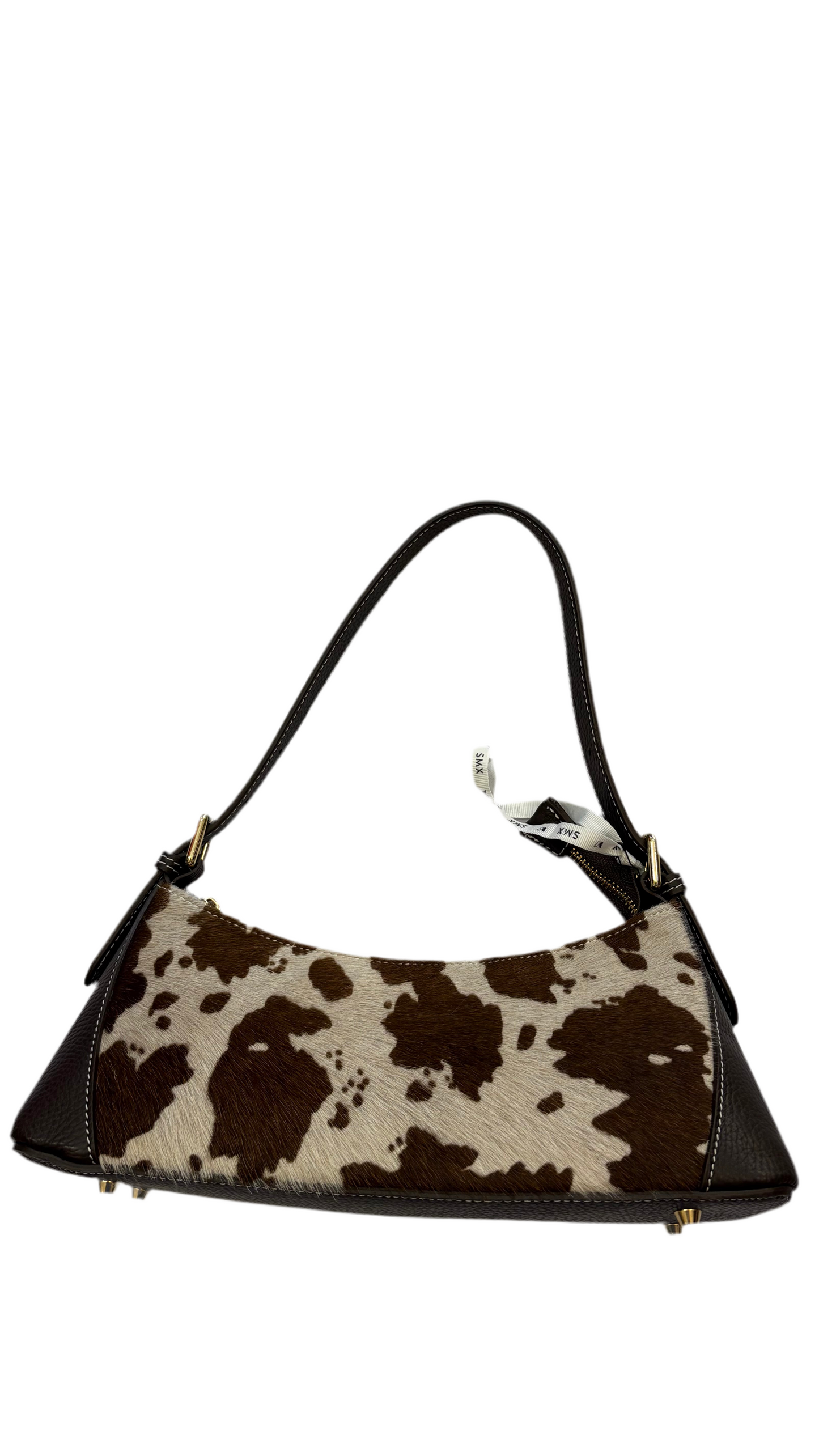 Borsa a Spalla Stampa Animalier Mucca