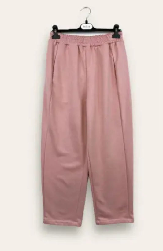 Pantalone, felpa rosa