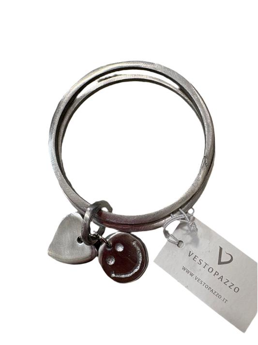 Bracciale anelli con ciondoli