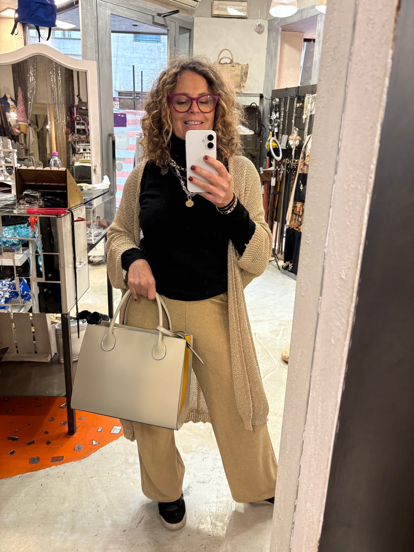 Borsa soffietti colorati
